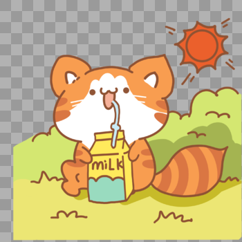 喝牛奶的小猫图片素材免费下载