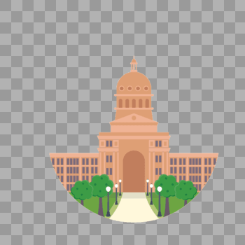 德克萨斯国会大厦著名景点图片素材免费下载