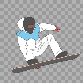 人物滑雪装饰素材图案图片素材免费下载