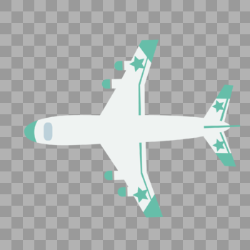 AI矢量图卡通旅行飞机元素图片素材免费下载