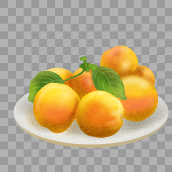 新鲜营养餐后水果黄桃图片素材免费下载