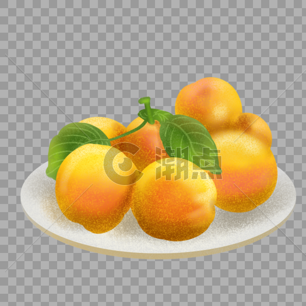 新鲜营养餐后水果黄桃图片素材免费下载