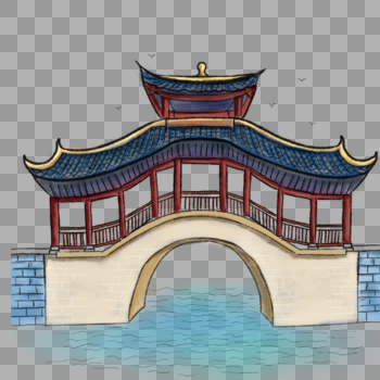 中国风古桥建筑图片素材免费下载