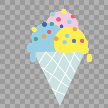 手绘冰淇淋图片素材免费下载