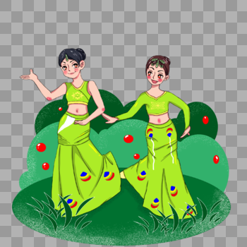 跳舞的傣族美女图片素材免费下载