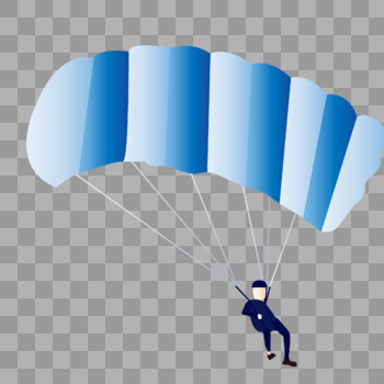 AI矢量图扁平化人物极限运动跳伞划伞图片素材免费下载