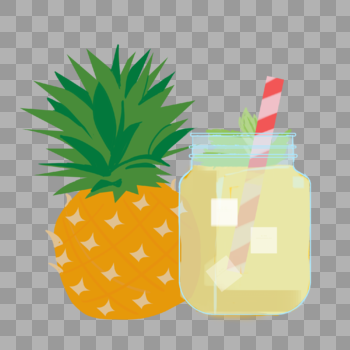 菠萝汁饮料图片素材免费下载