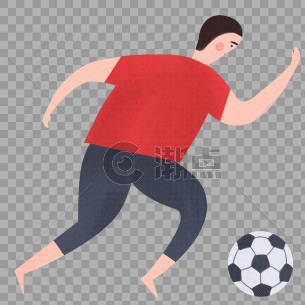 踢足球的人图片素材免费下载