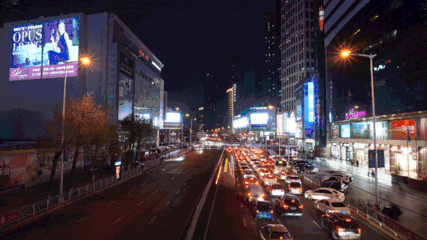 南京路夜景GIF图片素材免费下载