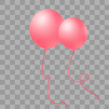 粉红色气球图片素材免费下载
