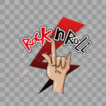 rocknroll音乐节摇滚原创字体logo图片素材免费下载
