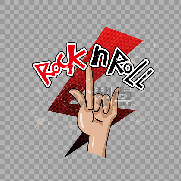 rock n roll 音乐节摇滚原创字体logo图片素材免费下载