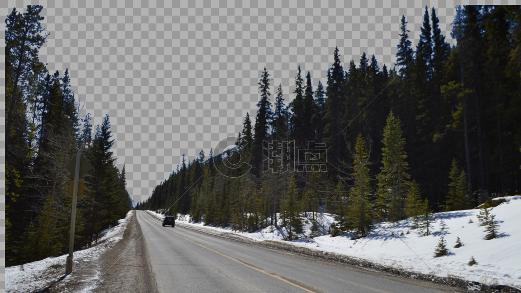 加拿大班夫国家公园雪山自然风光图片素材免费下载