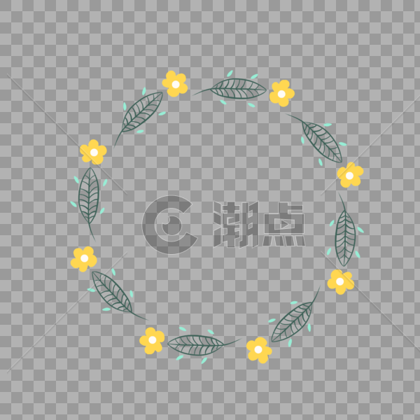 花环边框图片素材免费下载