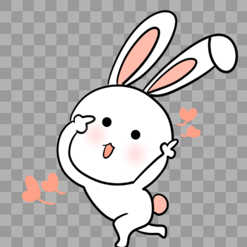 可爱萌兔表情包图片素材免费下载