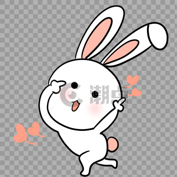 可爱萌兔表情包图片素材免费下载