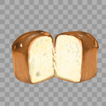 美食撕开的面包图片素材免费下载