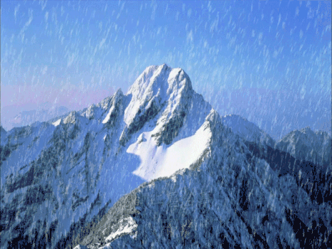 雪山风景GIF图片素材免费下载