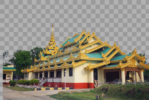 尼泊尔蓝毗尼缅甸寺庙图片素材免费下载