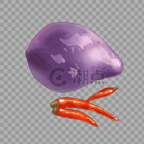 紫薯和红辣椒图片素材免费下载