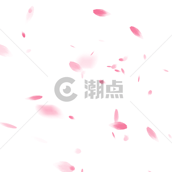 樱花浪漫花飘落瓣gif图片素材免费下载