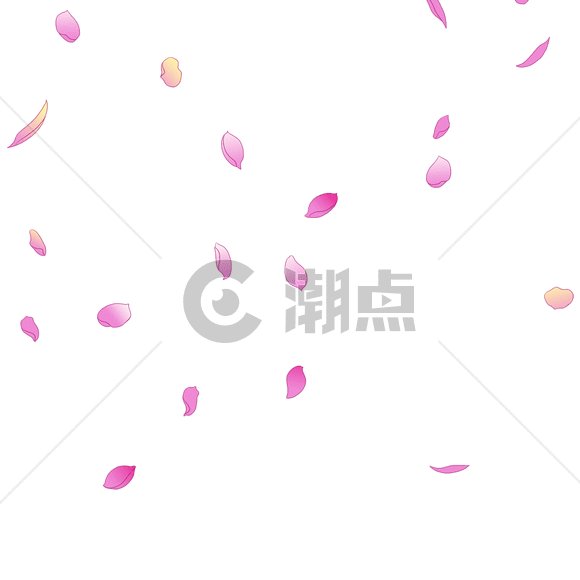 粉色花瓣飘落元素gif图片素材免费下载