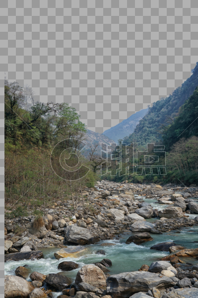 尼泊尔徒步山路风光风景图片素材免费下载