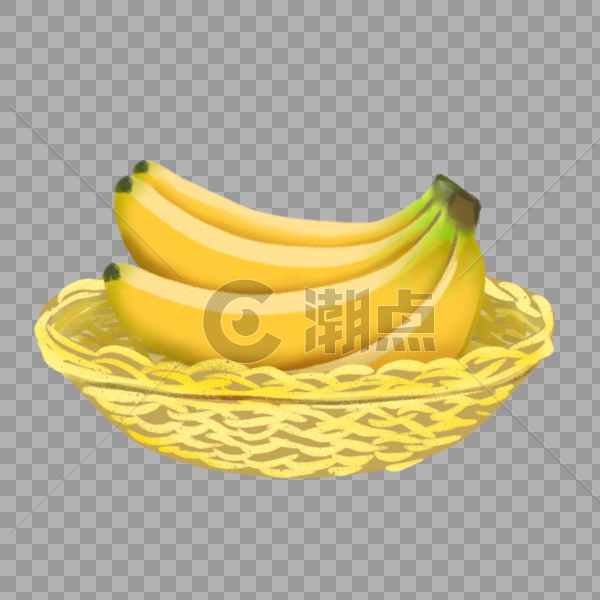 夏季水果一篮子香蕉图片素材免费下载