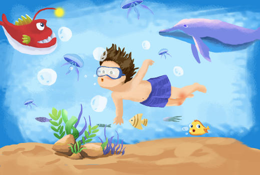 儿童节之海底世界图片素材免费下载