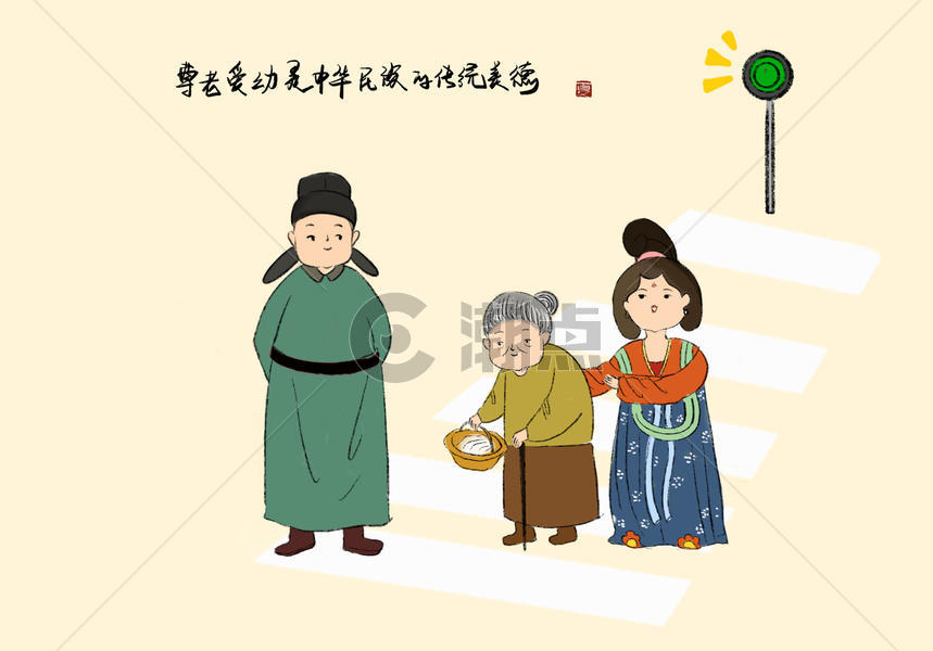 唐朝人的现代生活图片素材免费下载