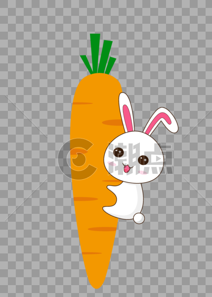 兔子胡萝卜图片素材免费下载