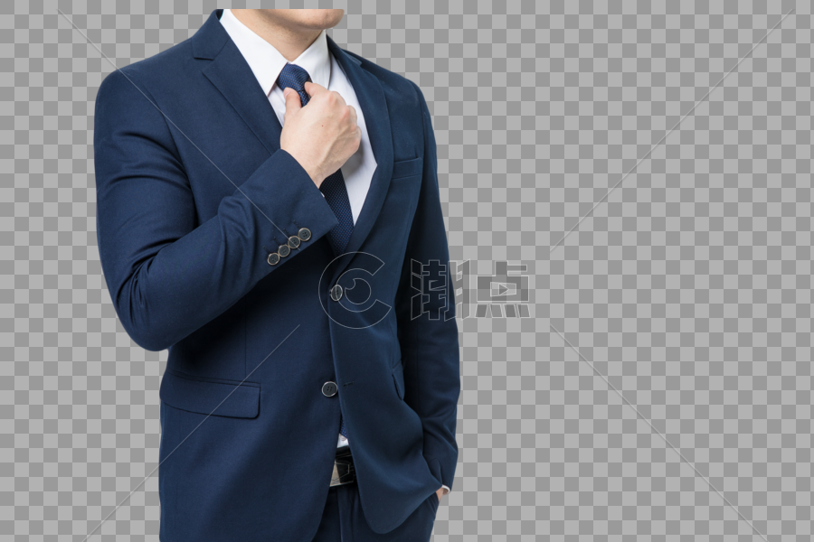 商务男士整理领带图片素材免费下载