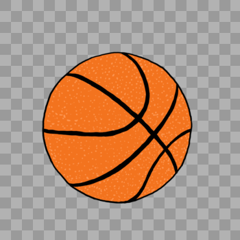 手绘篮球元素图片素材免费下载