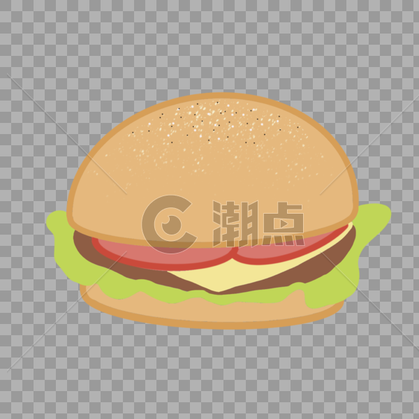 高热量食物汉堡图片素材免费下载