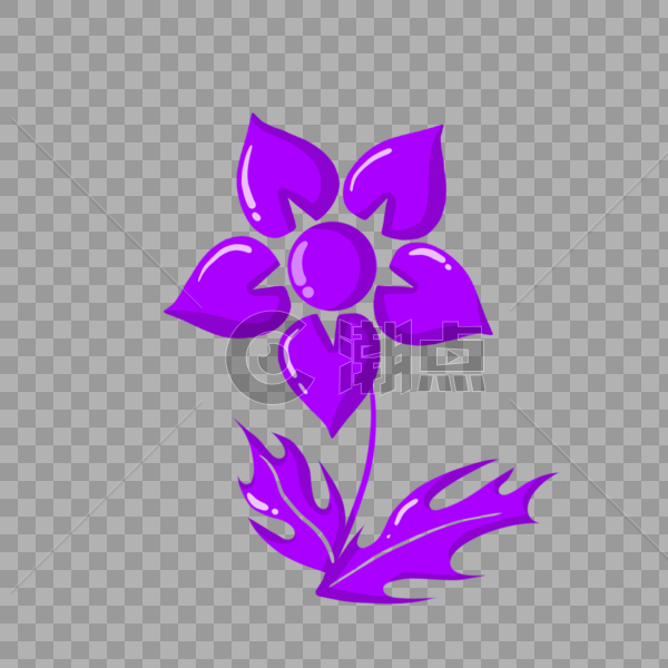 紫色的花朵图片素材免费下载