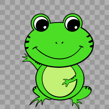 简洁的小青蛙图片素材免费下载