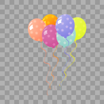 漂亮的气球插画图片素材免费下载