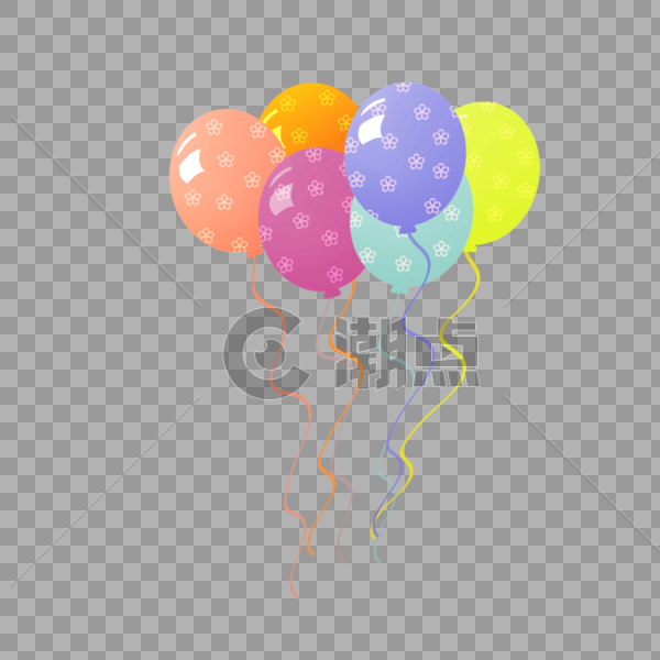 漂亮的气球插画图片素材免费下载