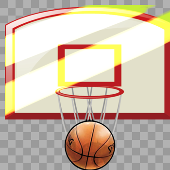 入网的篮球图片素材免费下载