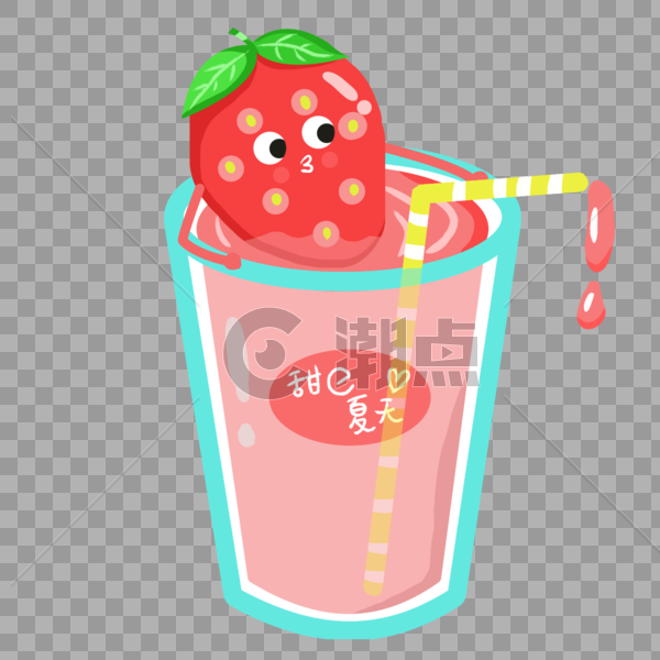 夏季草莓汁图片素材免费下载
