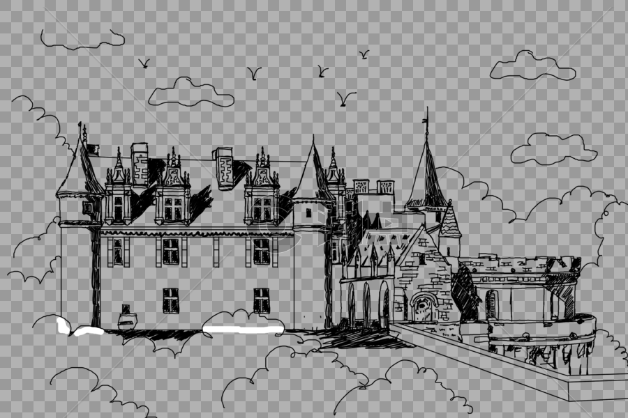 法国昂布瓦兹皇家城堡图片素材免费下载