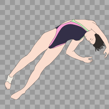 跳水女运动员图片素材免费下载