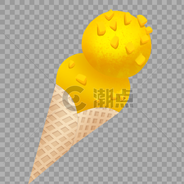 芒果冰淇淋图片素材免费下载