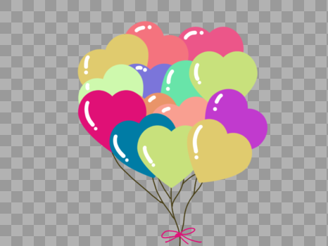 爱心气球素材图片素材免费下载