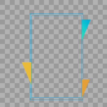 长方形边框图片素材免费下载