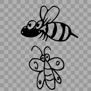 飞行动物蝴蝶蜜蜂图片素材免费下载
