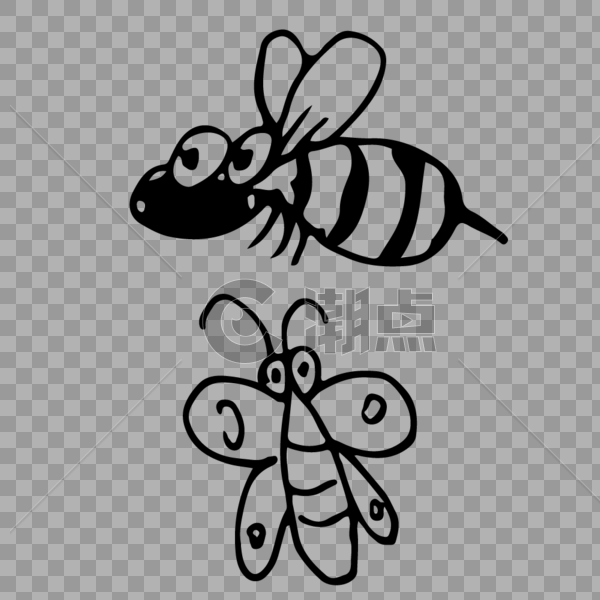 飞行动物 蝴蝶 蜜蜂图片素材免费下载