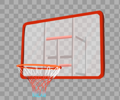 红色篮球框图片素材免费下载