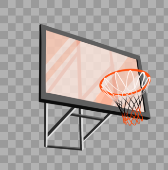 灰色篮球框图片素材免费下载