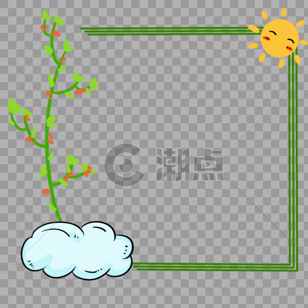 植物边框图片素材免费下载